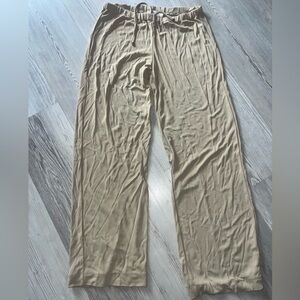 Max Mara Beige Wide-Leg Pants